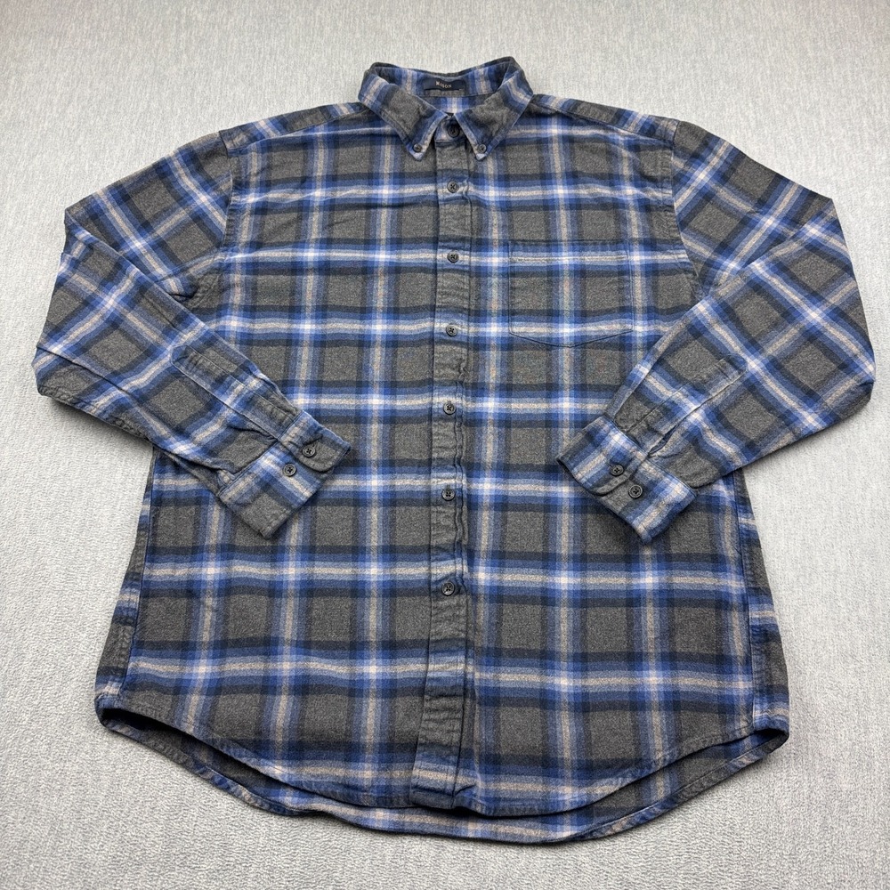 Pendleton Shirt Mens Large Blue Mason Flannel Plaid Button Down Classic Cotton